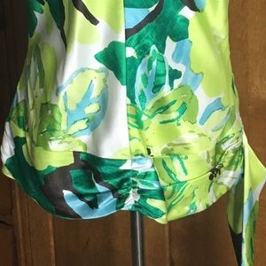 Banana Republic Tops - Banana Republic silk palm print blouse L Banana Republic Tops - Banana Republic silk palm print blouse L